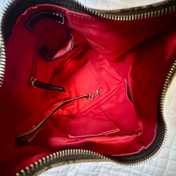 NEW D&B Dooney & Bourke Vintage Small Faux Quilted Signature Bucket Bag Charm - Picture 12 of 14